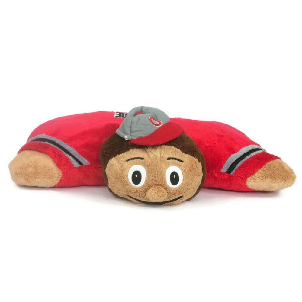 Pillow Pets Ohio State Buckeyes Plush Large 18" Mascot NCAA Stuffed Animal Toy